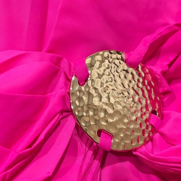 NWT. $495 Staud  Dress in Recycled Nylon SZ 6 pink - Picture 13 of 14